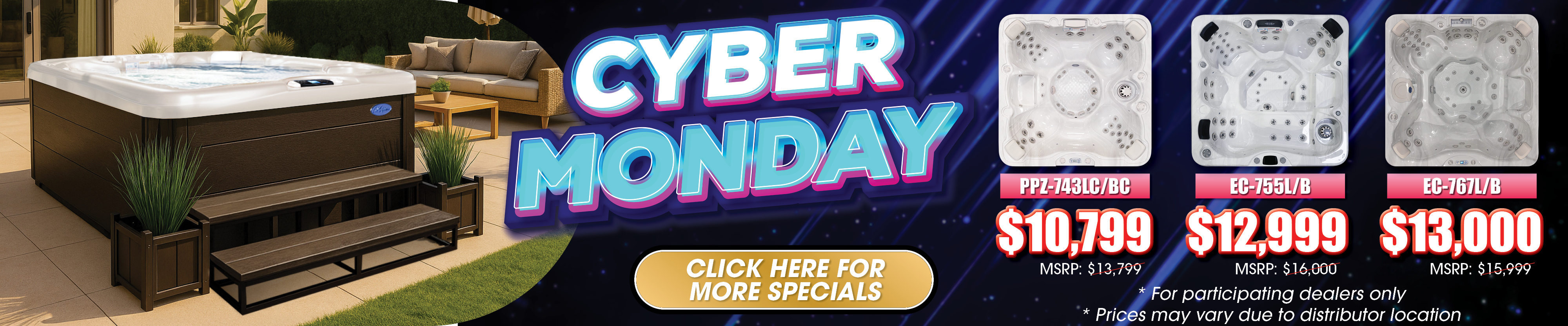 Calspas hot tub being used in a family setting - Belleville