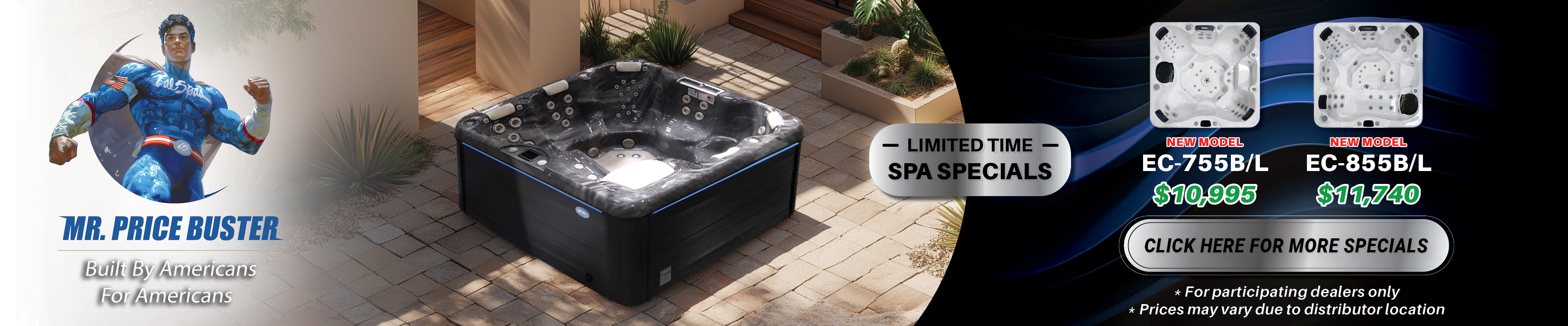 Calspas hot tub being used in a family setting - Belleville
